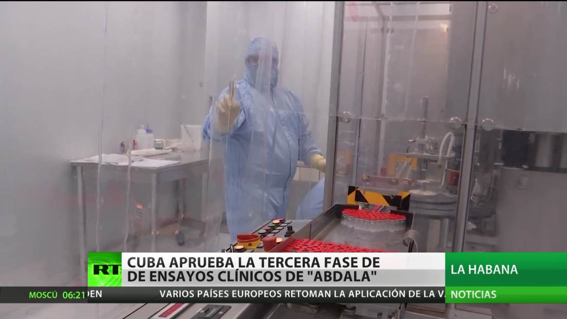 Cuba aprueba la tercera fase de los ensayos de su vacuna Abdala contra el covid-19