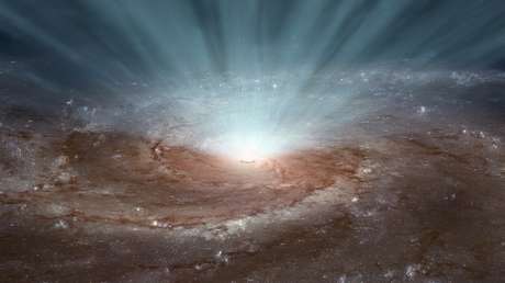 Astrónomos encuentran un agujero negro supermasivo que se mueve de forma extraña