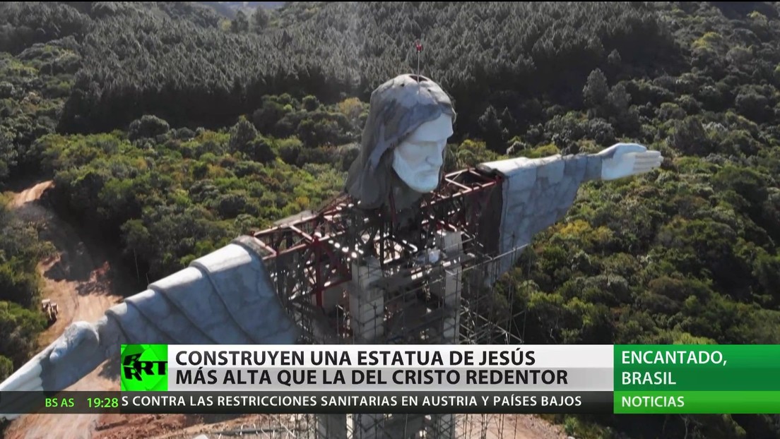 Construyen en Brasil una estatua de Jesús más alta de la del Cristo Redentor de Río de Janeiro