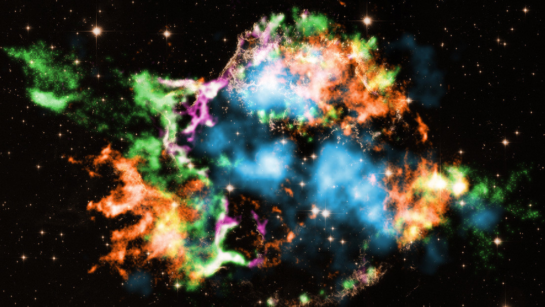 Encuentran burbujas de titanio saliendo de una supernova, lo que ayudaría a resolver el misterio de la explosión de las estrellas