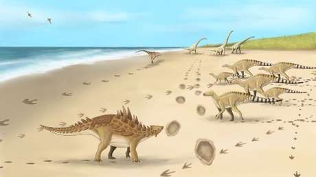 Descubren las huellas de los últimos dinosaurios que caminaron por Reino Unido hace 110 millones de años