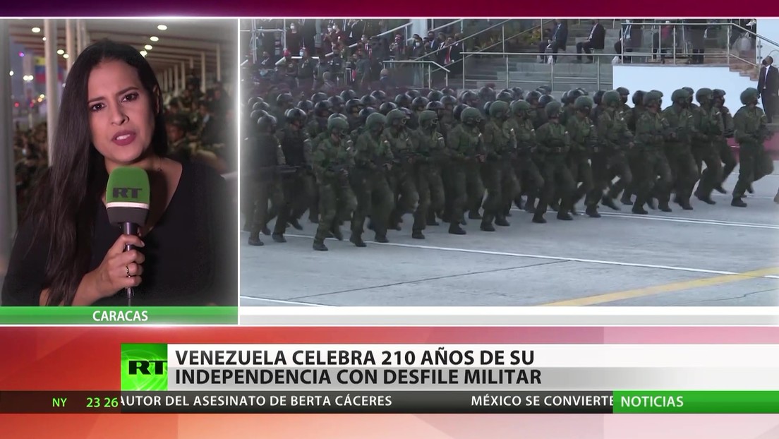 Venezuela celebra los 210 años de su independencia con un desfile militar