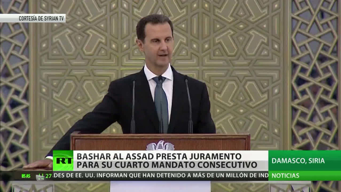Bashar al Assad presta juramento para su cuarto mandato presidencial