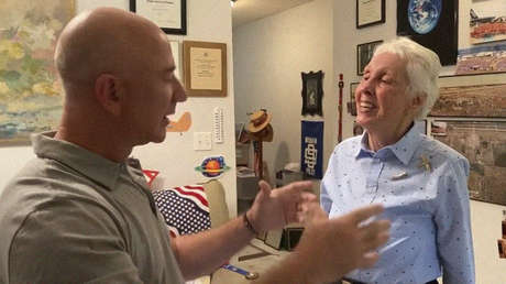 Una mujer de 82 años volará al espacio con Jeff Bezos en julio