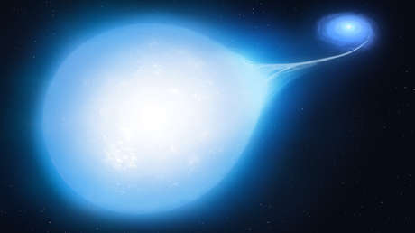 Detectan una inusual estrella que se distorsiona en forma de lágrima y que está predestinada a colapsar en una supernova
