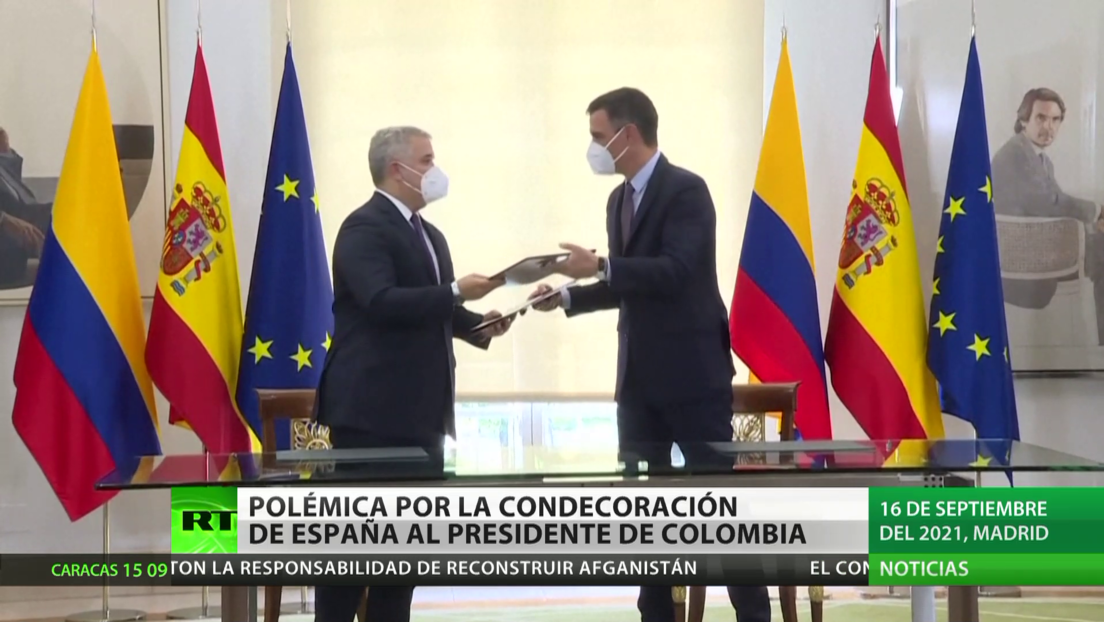 Polémica en Colombia por la condecoración de España al presidente Iván Duque