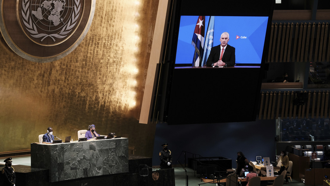 Díaz-Canel denuncia ante la ONU que EE.UU. ha lanzado "una guerra no convencional" contra Cuba con "campañas de manipulación y mentiras"