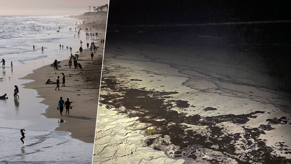 "Un potencial desastre ecológico": un derrame de crudo masivo cerca de las costas de California provoca cierres de las playas