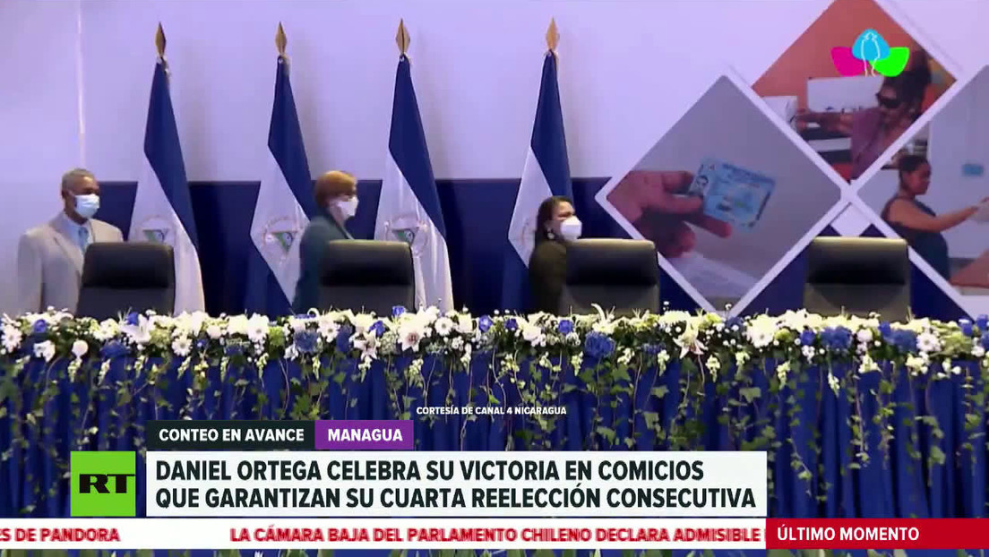El oficialismo gana en el tramo final del conteo de votos en Nicaragua
