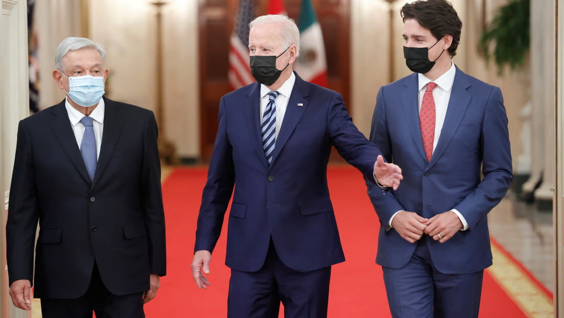 Biden, Trudeau y López Obrador se reúnen por primera vez en la Casa Blanca para discutir integración económica, migración y lucha contra el covid