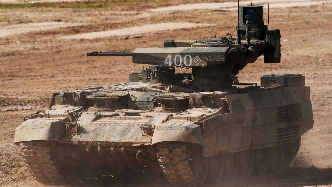 Rusia incorpora su primera división Terminator de vehículos de apoyo para tanques