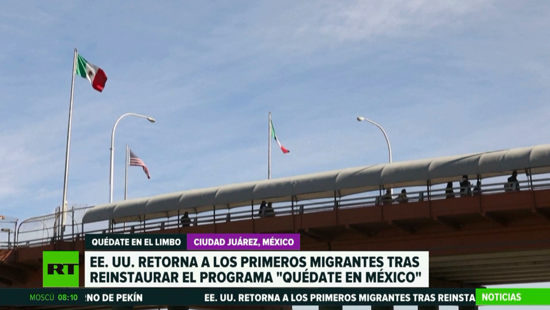 EE.UU. devuelve a los primeros migrantes tras retomar el programa 'Quédate en México'