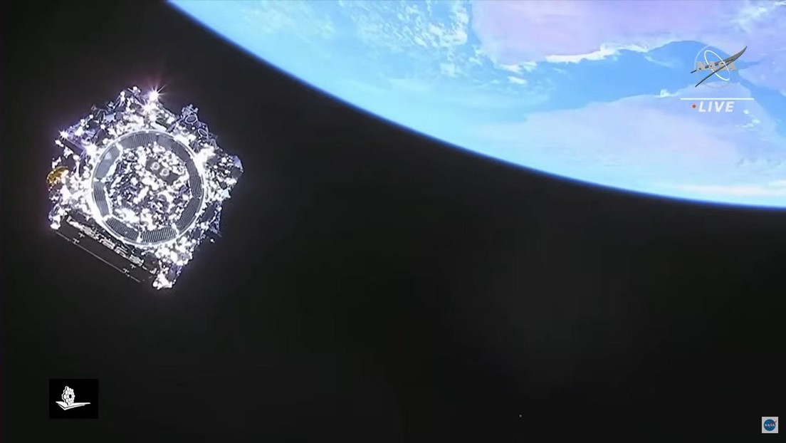 VIDEO: Captan el telescopio James Webb viajando a toda velocidad por el espacio