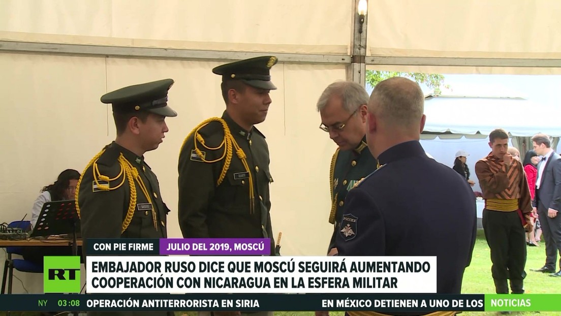 Embajador ruso en Managua dice que Moscú seguirá aumentando la cooperación militar con Nicaragua
