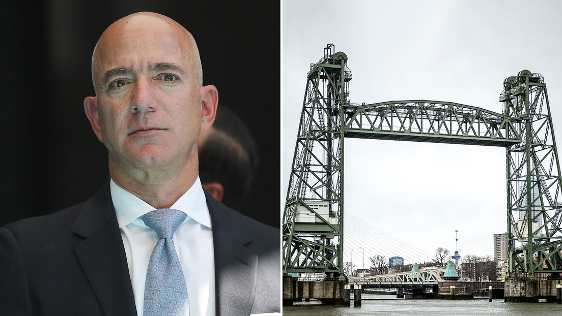 El alcalde de Róterdam niega que vayan a desmontar un emblemático puente para que pueda pasar el megayate de Jeff Bezos