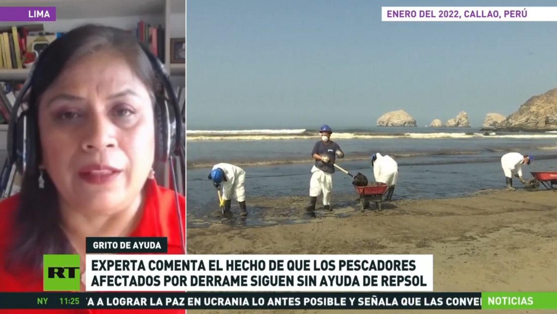 Pescadores peruanos exigen ayuda urgente del Gobierno español tras el desastre en La Pampilla
