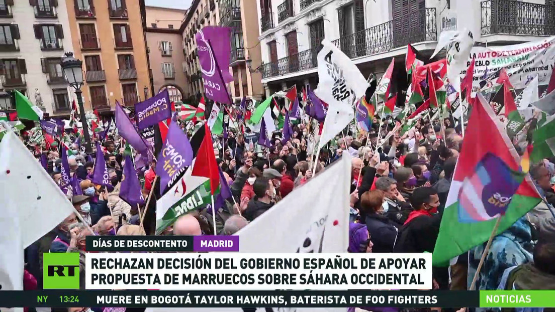 Nuevas protestas en España contra la postura del Gobierno sobre el Sáhara Occidental