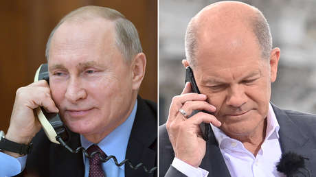 Putin explica a Scholz que Rusia cobrará en rublos el gas debido a la congelación de sus reservas de divisas internacionales