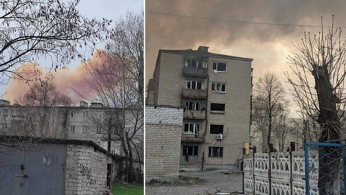 Reportan nueva explosión de una cisterna de ácido nítrico en una ciudad en Lugansk
