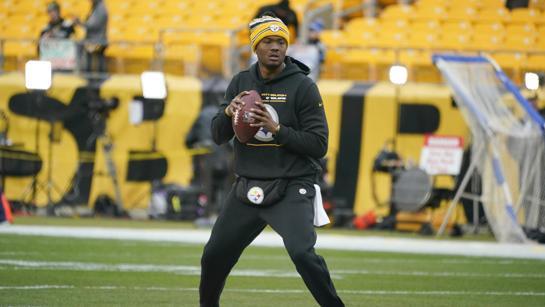 El mariscal de campo de los Pittsburgh Steelers, Dwayne Haskins