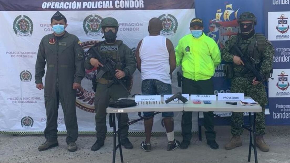 Capturan en Colombia a alias 'Maldito Patrik', presunto cabecilla de una célula del Clan del Golfo