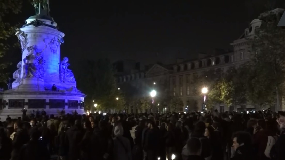 EN VIVO: Manifestación en París tras la segunda vuelta de las elecciones presidenciales