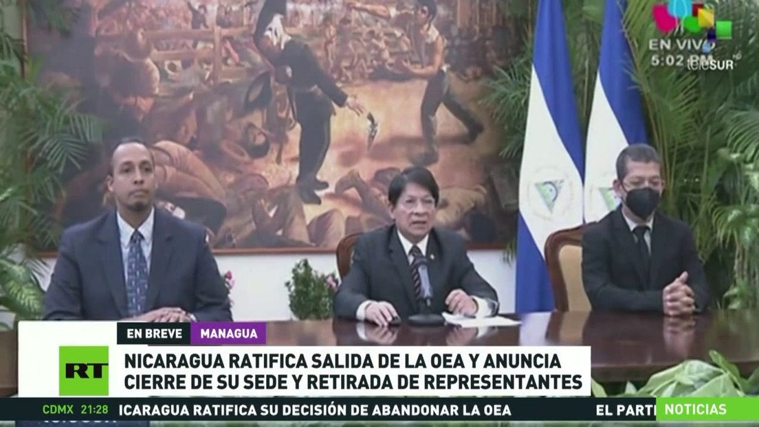 Nicaragua ratifica su decisión de abandonar la OEA