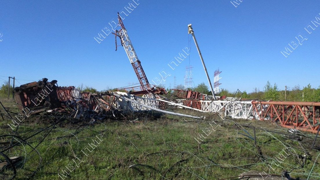 FOTOS: Vuelan el centro de radio regional que transmite emisiones en ruso en Transnistria