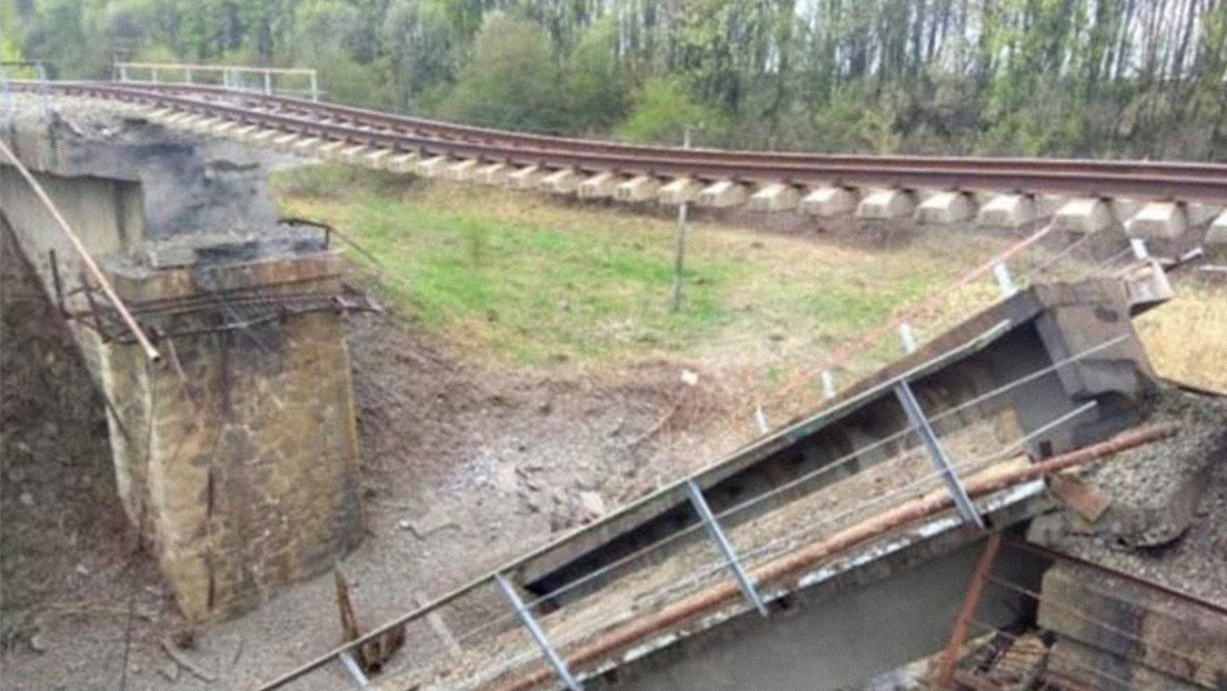 Denuncian el derrumbe de un puente de ferrocarril en la provincia rusa de Kursk a causa de "sabotaje"