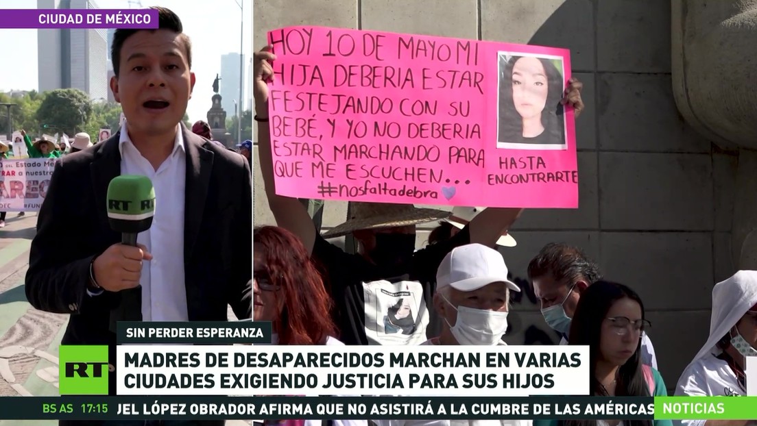 México: Madres de desaparecidos marchan en varias ciudades y exigen justicia para sus hijos
