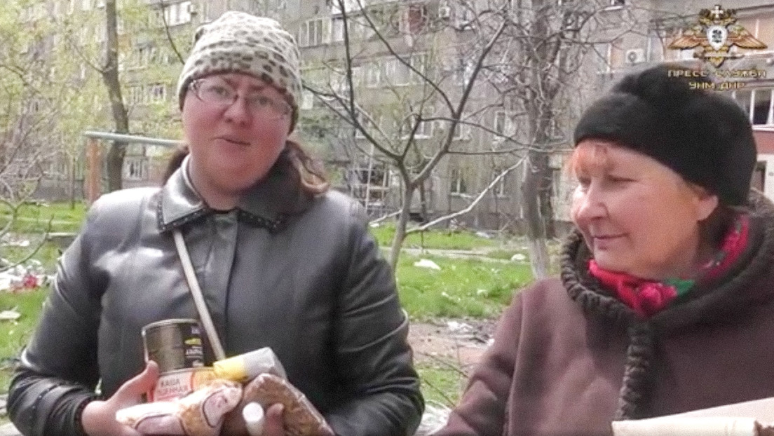 VIDEO: Residentes de Mariúpol agradecen la ayuda humanitaria entregada por la Milicia Popular de Donetsk