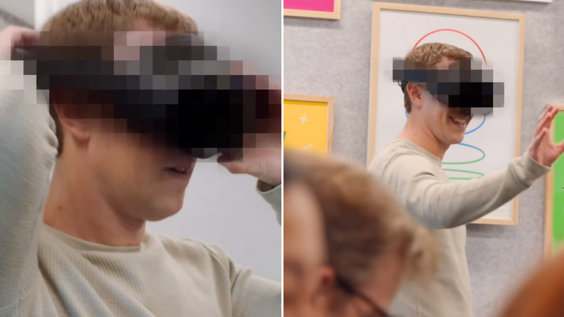 Mark Zuckerberg  muestra un nuevo visor de realidad virtual mixta que permite jugar con mascotas digitales