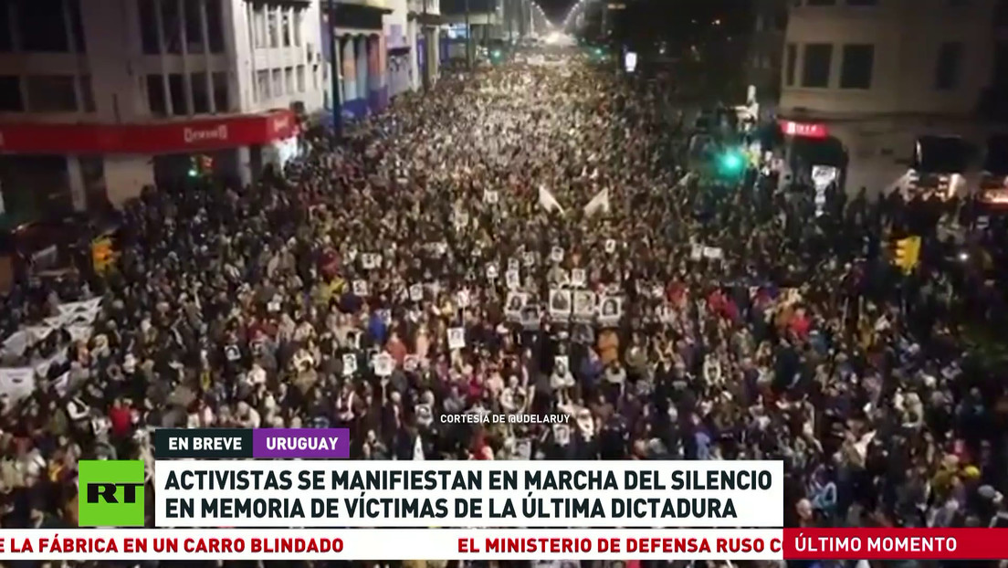 Activistas retoman en Uruguay la Marcha del Silencio en memoria de las víctimas de la dictadura