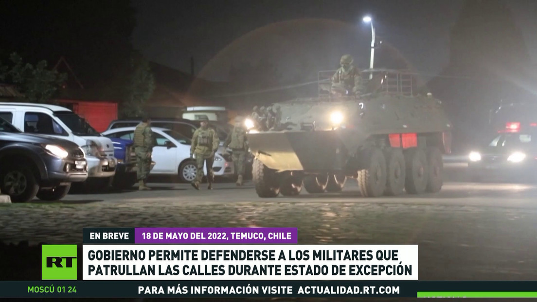 El Gobierno de Chile permite defenderse a los militares que patrullan las calles durante el estado de excepción