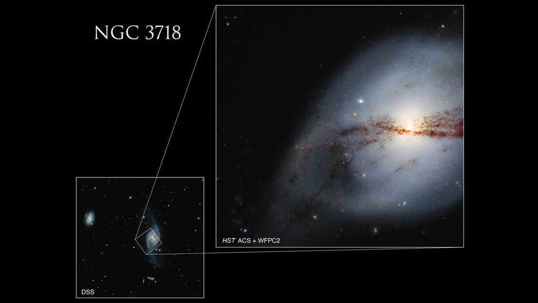 El telescopio Hubble capta una galaxia espiral de "forma inusual y retorcida"