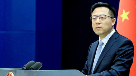 El portavoz del Ministerio de Asuntos Exteriores de China, Zhao Lijian