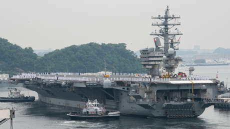 El portaaviones USS Ronald Reagan abandona su base en Japón para el despliegue en el Indo-Pacífico en medio de la primera gira de Biden por Asia