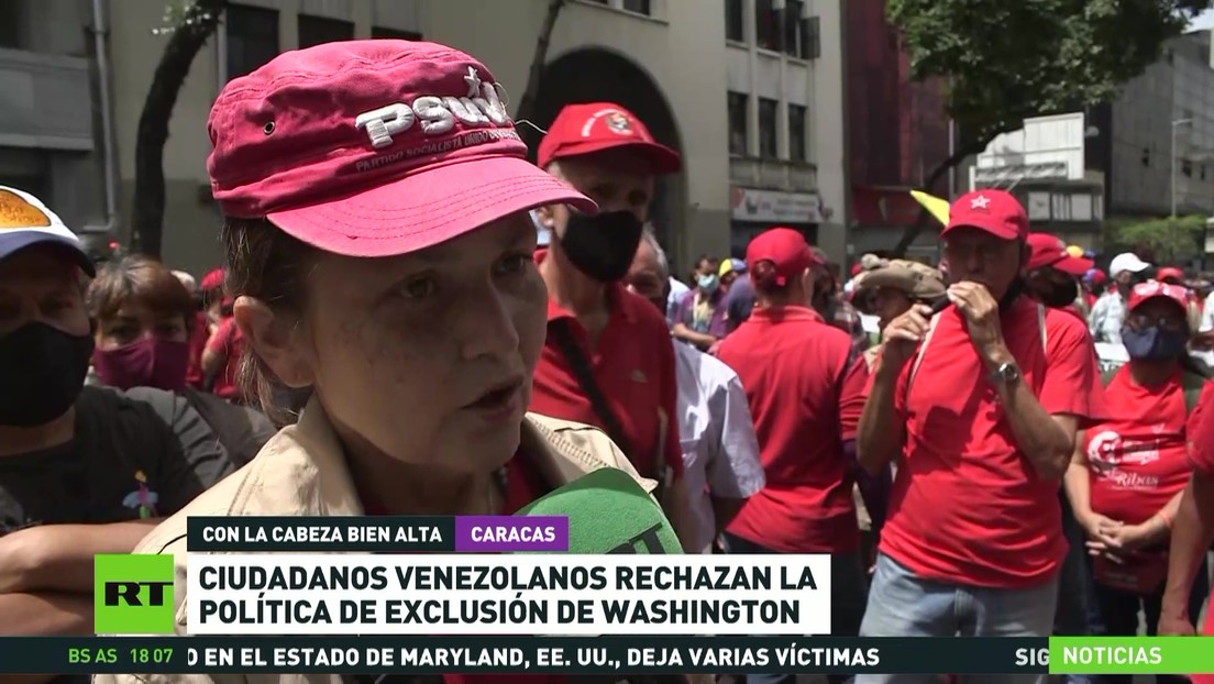 Ciudadanos venezolanos rechazan la política de exclusión de Washington