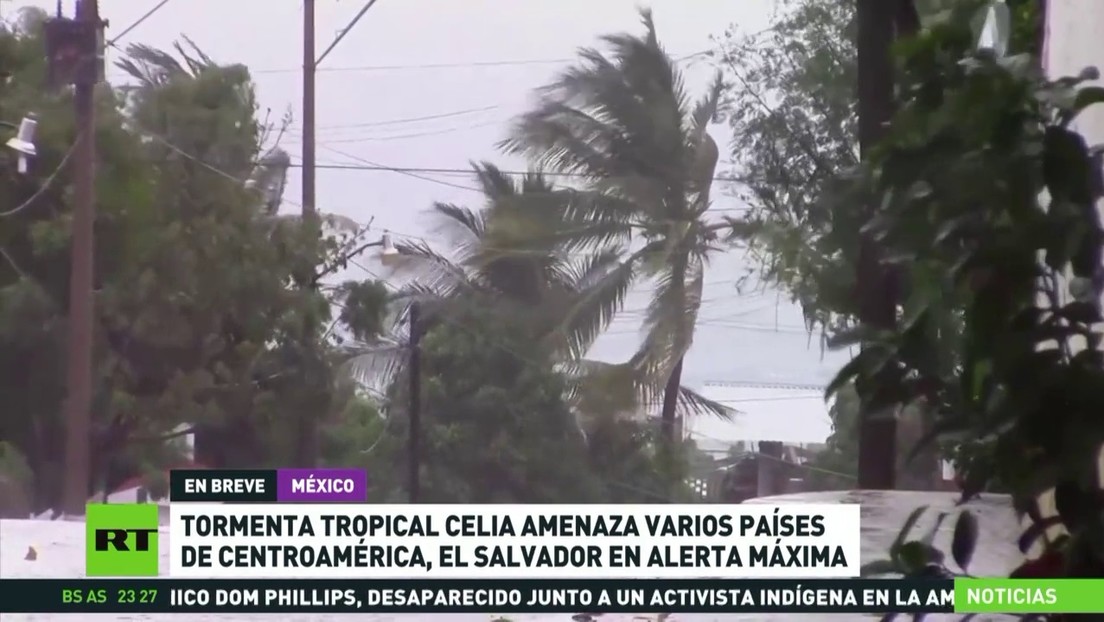 Tropical storm Celia threatens several countries in Central America and puts El Salvador on high alert