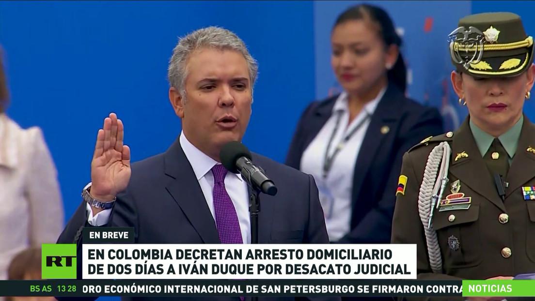 En Colombia decretan arresto domiciliario de dos días a Iván Duque por desacato judicial