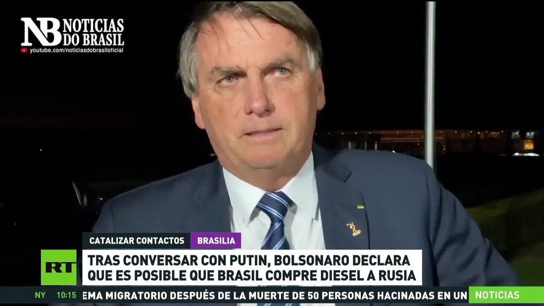 Bolsonaro se compara con Biden y dice que Brasil está progresando al cooperar con Rusia