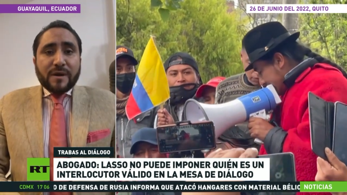 Experto: Guillermo Lasso no debería imponer quién es un interlocutor válido en la mesa de diálogo con los indígenas ecuatorianos