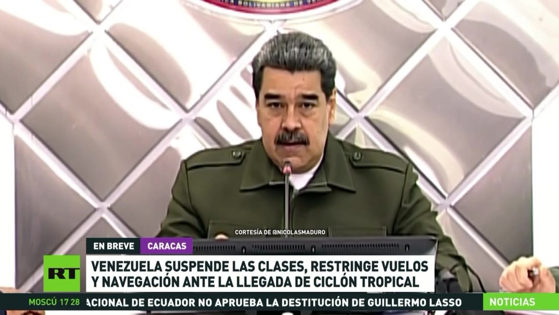 Venezuela suspende las clases y restringe los vuelos y la navegación ante la llegada de un ciclón