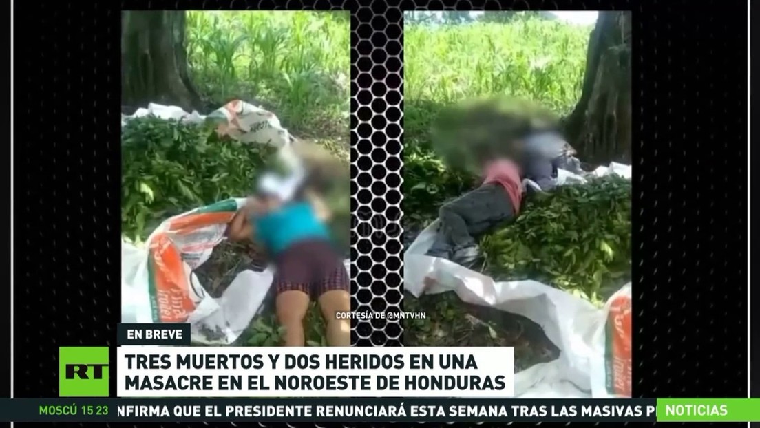 Tres muertos y dos heridos tras una masacre en el noroeste de Honduras