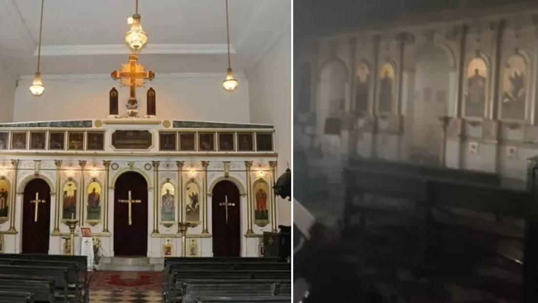 La primera iglesia ortodoxa de Brasil, de más de 100 años de antigüedad, queda "totalmente quemada" tras un fuerte incendio (FOTOS)