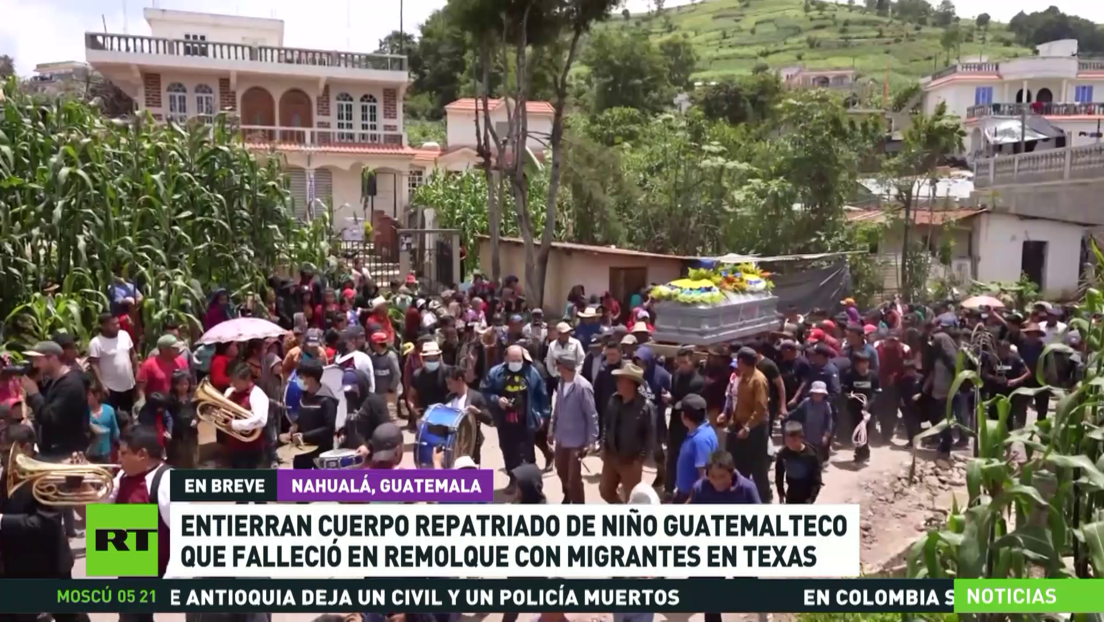 Entierran el cuerpo repatriado de un menor guatemalteco que murió en un camión con migrantes en EE.UU.