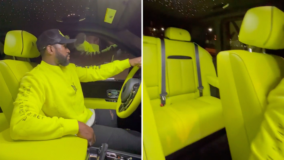 "Una monstruosidad": critican a Floyd Mayweather por revestir su lujoso Rolls-Royce y el asiento de seguridad de su nieto con piel de visón (VIDEO)