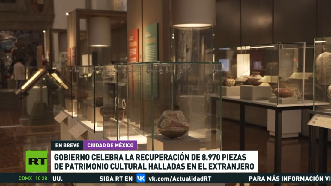 Gobierno de México celebra la recuperación de 8.970 piezas de patrimonio cultural halladas en el extranjero