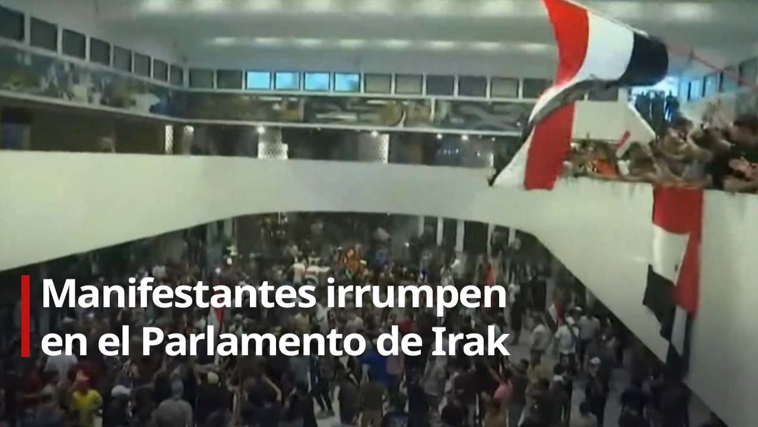 Manifestantes irrumpen en el Parlamento de Irak (VIDEO)