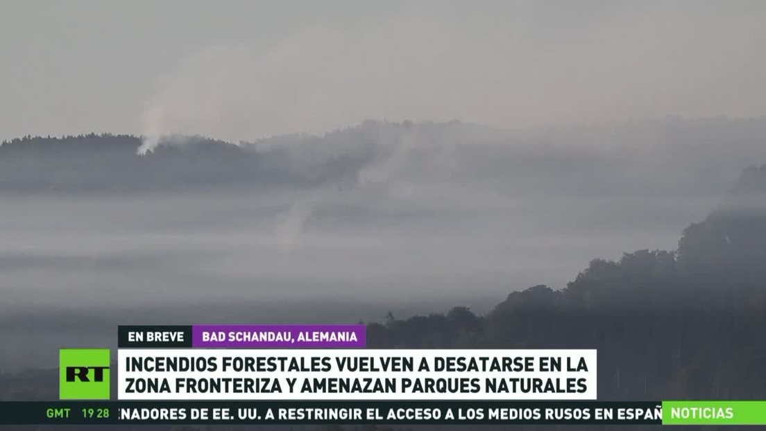 Incendios forestales amenazan parques naturales en la zona fronteriza entre Alemania y la República Checa